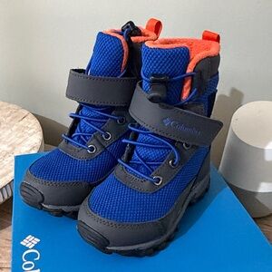 Columbia Kids' Navy and Orange Boots